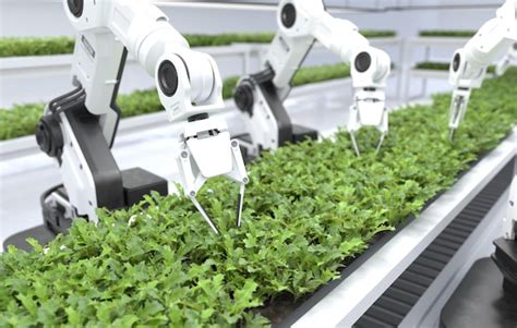 Premium Photo Smart Robotic Farmers Concept Robot Farmers Agriculture