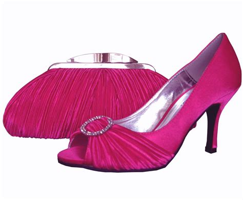 Lunar Fuchsia Pink Evening Shoes Sole Divas
