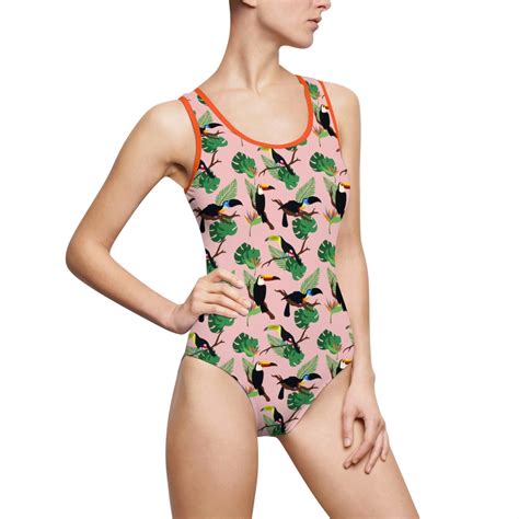 Too Many Toucans Women S Classic One Piece Swimsuit Etsy Uk