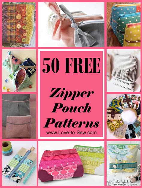 50 Free Zipper Pouch Sewing Patterns Zipper Pouch Tutorial Small