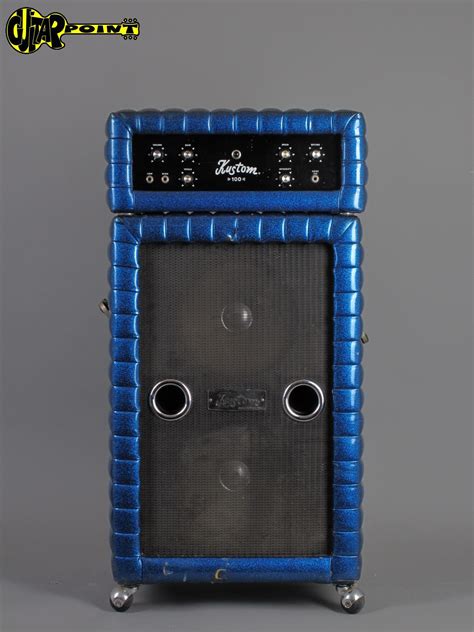 Kustom K100 2x12 Cap 1970 Blue Sparkle Amp For Sale Guitarpoint