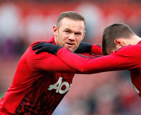 manchester united skipper wayne rooney benched for stoke clash daily star