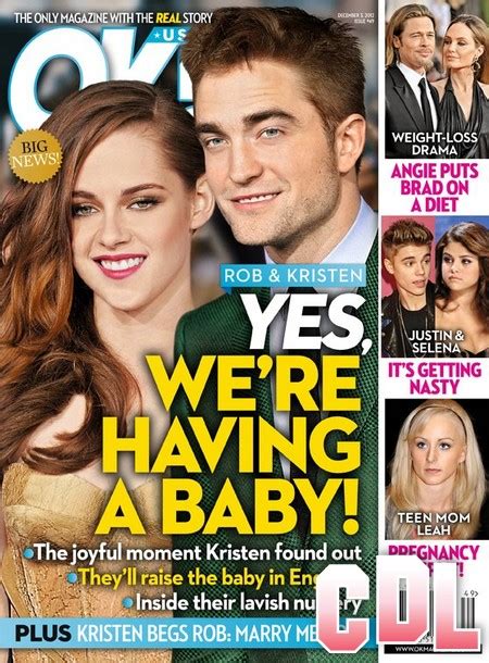 Ok Magazine Kristen Stewart Is Pregnant Robert Pattinson Agrees