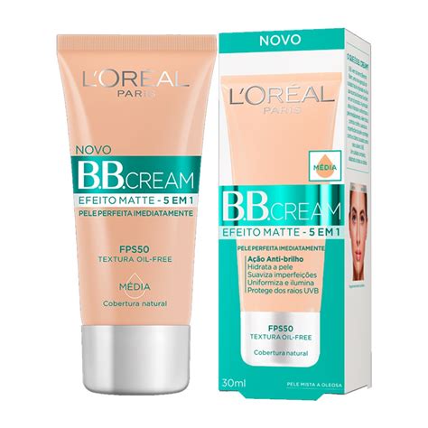 The mousse works to minimize the appearance of large pores and blemishes and also fights humidity. BB CREAM EFEITO MATTE 5 EM 1 FPS50 PELE MÉDIA 30ML - L ...