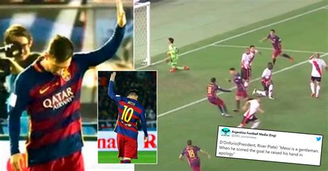 A Gentleman Lionel Messi Once Apologised For Scoring A Goal In A Final Football