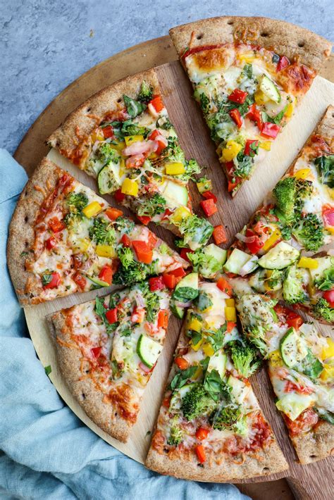 Easy Roasted Vegetable Pizza Cait S Plate