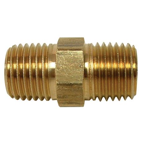 Golden Brass Hex Nipple Size Inch At Rs Piece In Ahmedabad Id