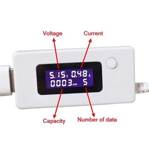 Aliexpress Com Buy Usb Charger Capacity Current Voltage V Tester Meter For Cell Phone