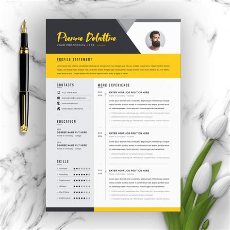 Modern Cv And Resume Templates Land The Job With Our Free Templates Riset