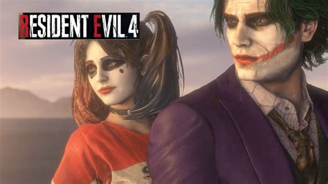 Resident Evil Remake Mod Ashley Harley Quinn And Leon Joker YouTube