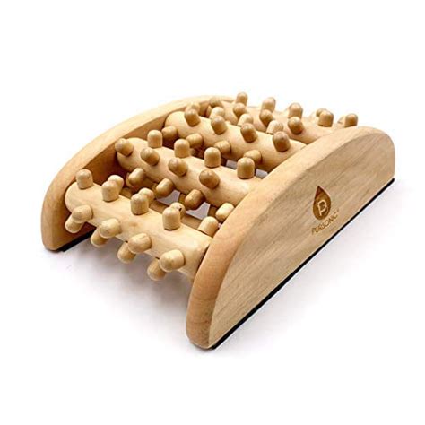Pursonic All Natural Wooden Foot Massager Roller Built To Soothes Tired Or Aching Feet Relieve