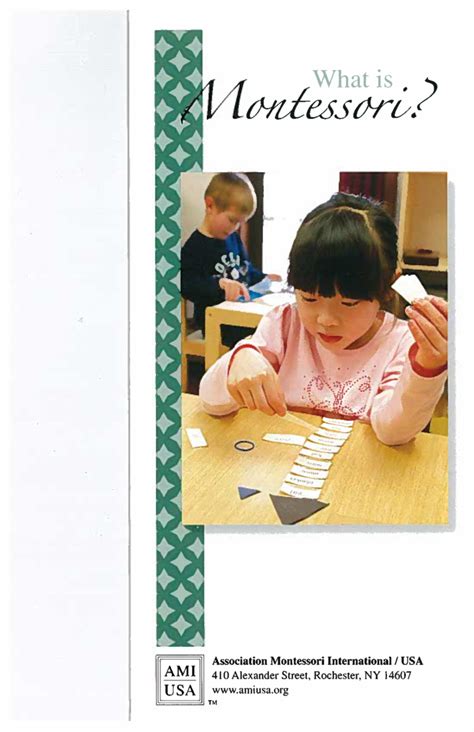 What Is Montessori Association Montessori Internationalusa