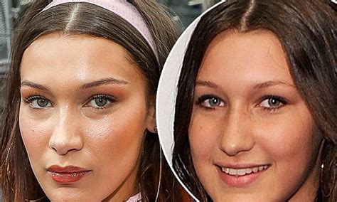 bella hadid before plastic bella hadid is a well known model in the entertainment circle