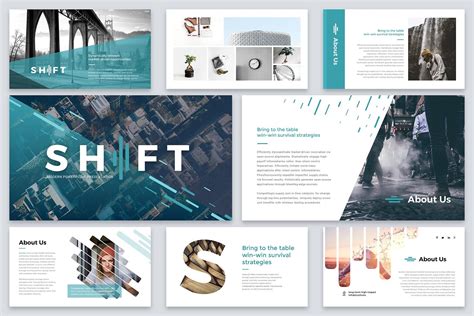 Shift Modern Powerpoint Template By Reshapely On Creativemarket Create