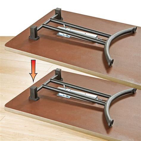 Each of the folding table legs mechanisms are quite strong and durable. Folding/Stacking Banquet Table Legs, Set of 2 | Rockler ...