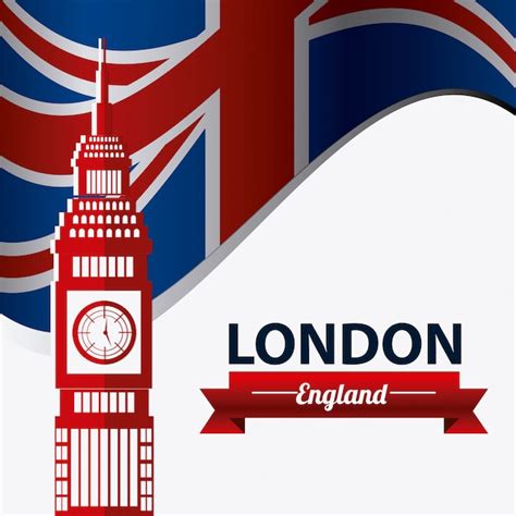 Diseño De Londres Inglaterra Vector Premium