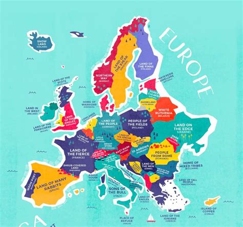 Map Of Europe Kids