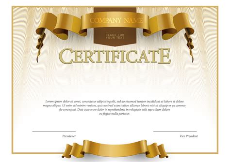 Certificate Design Vector Png Clipart Large Size Png Image Pikpng My