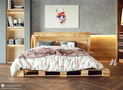 Pallet Bed The Oversized Queen Includes Headboard And Platform