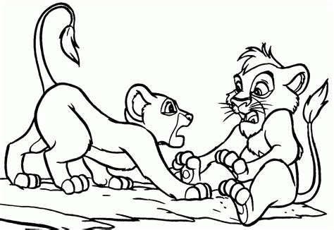 Coloring pages for the remake of the disney classic lion king (2019). Give Simba's Pride more attention: Lion King Coloring
