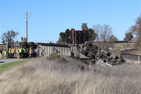 Overturned Semi Truck Blocks Monterey Road Paso Robles Daily News