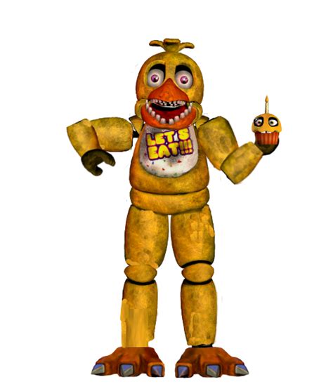 Fnaf 4 Unwithered Chica Full Body By Magdapaint On Deviantart