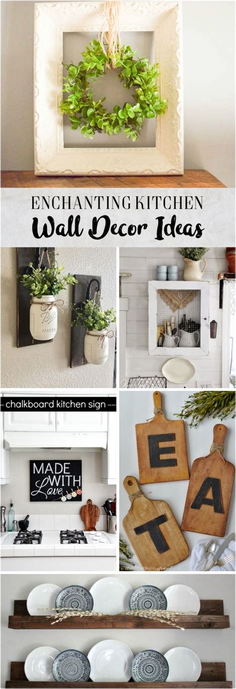 A Collage Of Photos With The Words Diy Decorating Kitchen Wall Deer Ideas