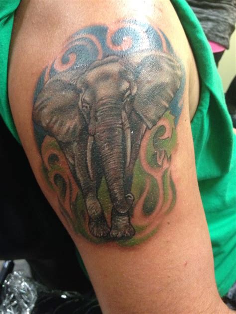 Elephant Tattoo By Lisa Strange Elephant Tattoo Tattoos Lisa