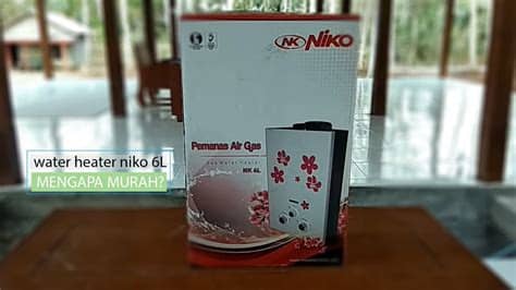 Keunggulan water heater niko dgn standard jepang menggunakan gas sebagai bahan bakar, mudah pengoperasian, irit, aman, otomatis on/off dlm penggunaan. water heater gas Niko NK 6L part 1 - YouTube