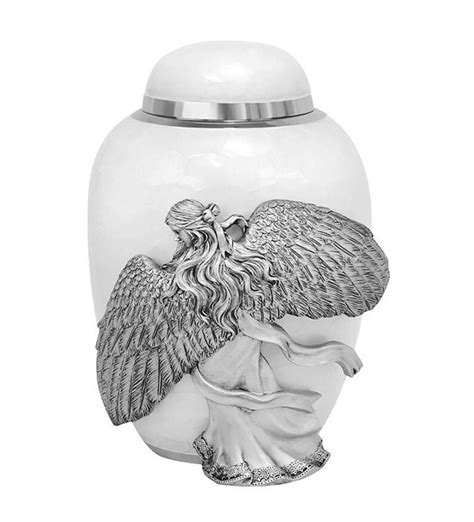 Angel Of Grief White Adult Cremation Urn Etsy