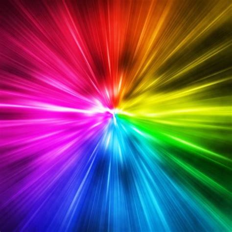 Light Speed Spectrum Of Rainbow Colored Rays Photographic Print