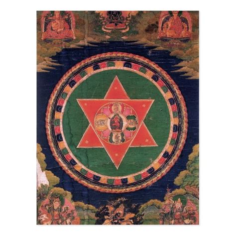 Vajravarahi Vajrayogini Tibetan Buddhist Mandala Postcard