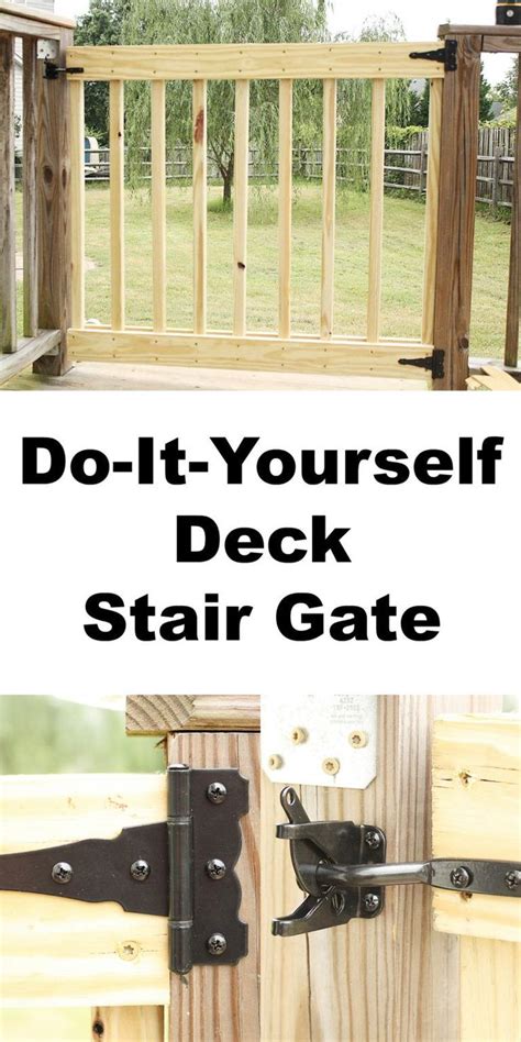 Just print any of the cad pro do it yourself plans and you can be building in minutes! Do It Yourself Deck Stair Gate #diydecking | Deck stairs ...