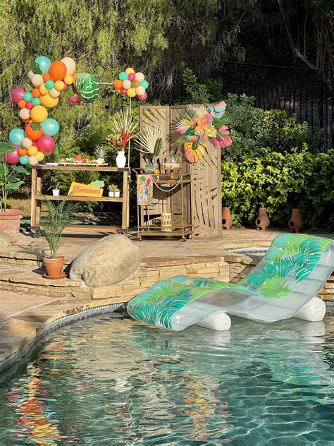 Tropical Pool Party Summer Party Ideas Photo 1 Of 24 Catch My Party