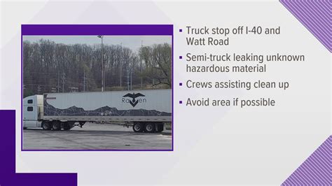 Hazmat Crews Respond To Semi Truck Hazmat Leak On Watt Road Wbir Com