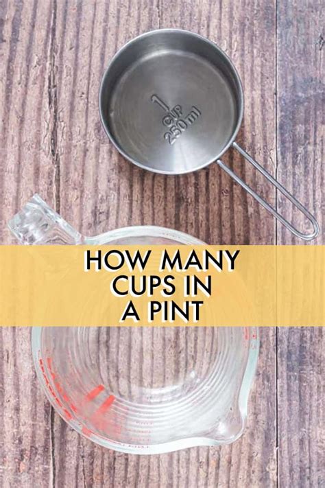 How Many Cups In A Pint Recipes From A Pantry