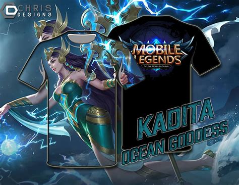 Sample Tshirt Mobile Legend Kaldita Ocean Goddess By