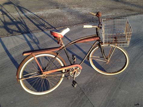 Vintage Murray Jet Fire Beach Cruiser Bicycle Rides By Imusdesign