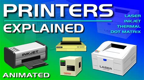 Printers Explained Laser Inkjet Thermal U0026 Dot Matrix Dot