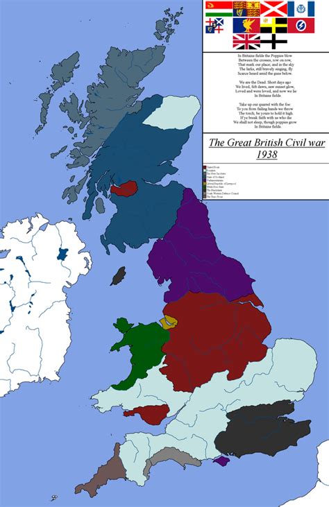 The Great British Civil War 1938 Imaginarymaps Fantasy Map