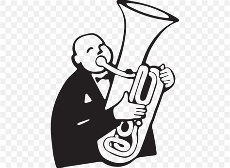 Tuba Player Drawing Clip Art Cartoon Png 457x600px Tuba Animated