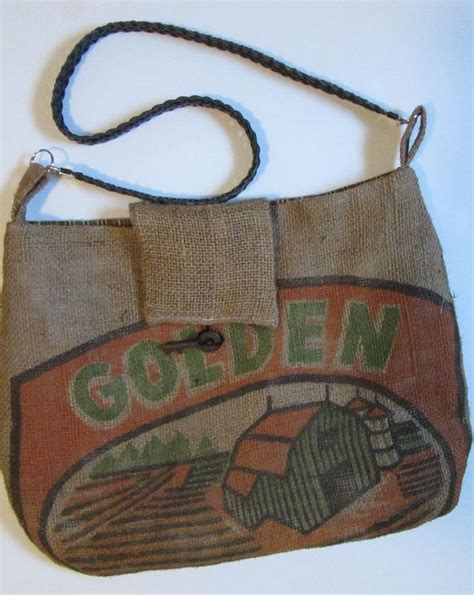 Burlap Feedsack Purse Vintage Feed Sack Market Bag Bags And Purses