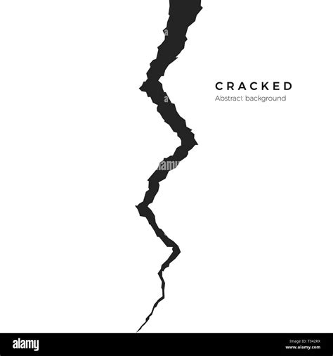 Ground Cracks Top View Earthquake Cracking Stock Vector 2007095279