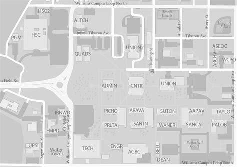 Asu Polytechnic Campus Map United States Map States District