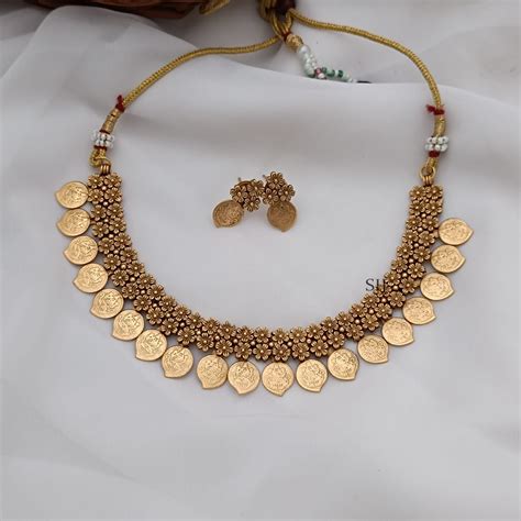 Fusion Kerala Style Mango Kasu Necklace South India Jewels