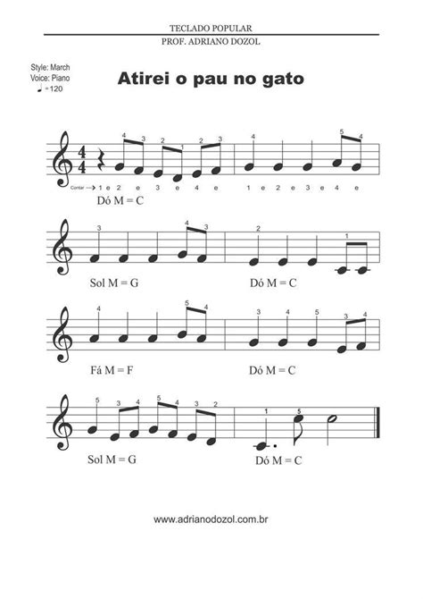 Pin de Steffane Mendes em sheet music Partituras Música de piano