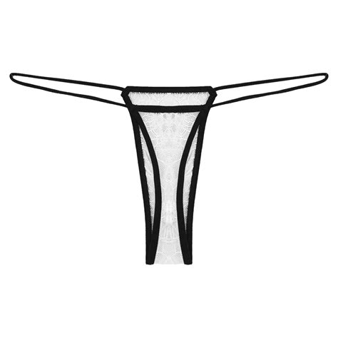 Same Day Shipping Us Sexy Womens Mesh Sheer Briefs Underwear Panty T Back Thong G String