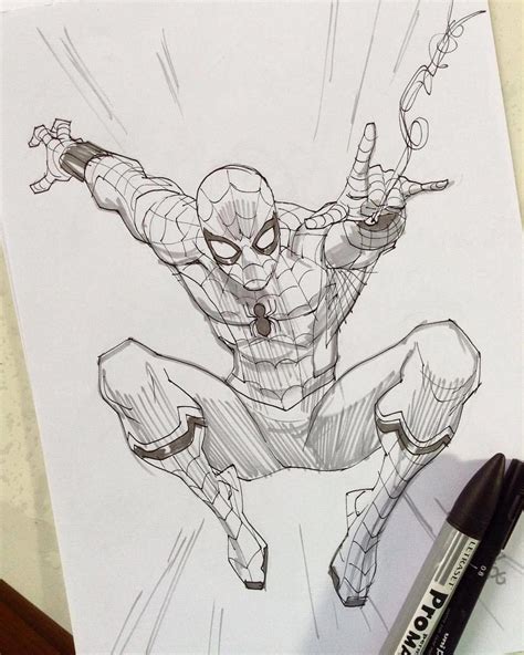 How To Draw Spiderman Realistic Drawing Ideas