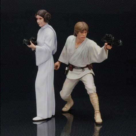 Luke Skywalker And Leia Organa Artfx Star Wars Kotobukiya R 569