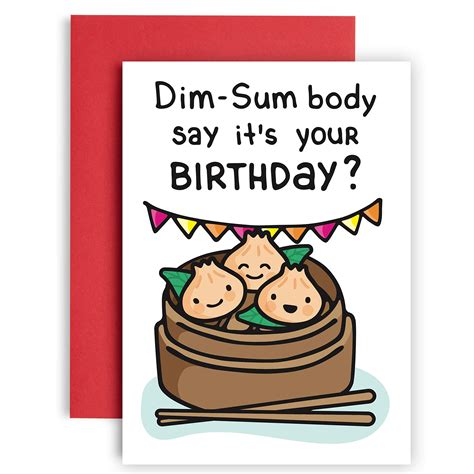 Buy Dim Sum Body Says Its Your Birthday Card Funny Birthday Card For Friend Women Funny
